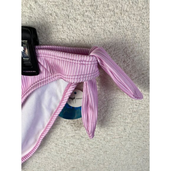 Decree Bikini Bathing Suit Bottoms Pink White Stripe Size XXL New with Tags - Picture 2 of 5
